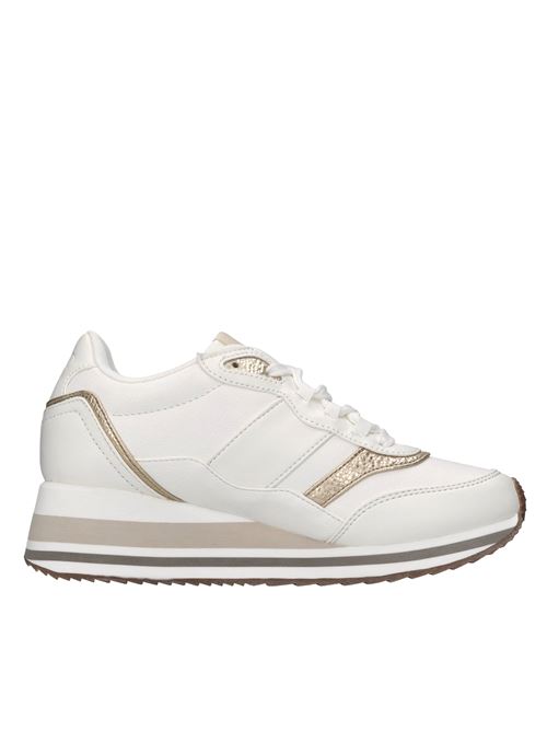 Sneakers in ecopelle LIU JO | OLIVIA 822 TUMBLED/SPREADING/METALLIBIANCO-ORO